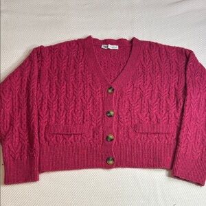 Zara Cable Knit Cardigan